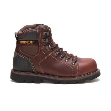 Botas de Trabalho Caterpillar Alaska 2.0 Steel Biqueira Masculino Marrom | CAT226-PT