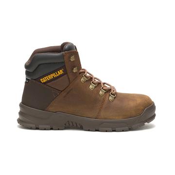 Botas de Trabalho Caterpillar Charge Waterproof Alloy Biqueira Masculino Marrom | CAT277-PT