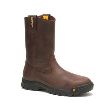 Botas de Trabalho Caterpillar Drawbar Steel Biqueira Masculino Marrom | CAT106-PT