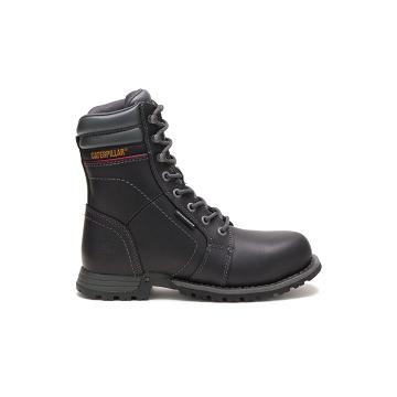 Botas de Trabalho Caterpillar Echo Waterproof Steel Biqueira Feminino Pretas | CAT493-PT