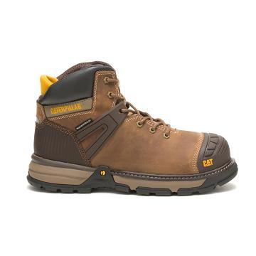 Botas de Trabalho Caterpillar Excavator Superlite Waterproof Soft Biqueira Masculino Marrom | CAT245