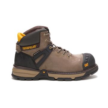 Botas de Trabalho Caterpillar Excavator Superlite Waterproof Carbon Composite Biqueira Masculino Mar