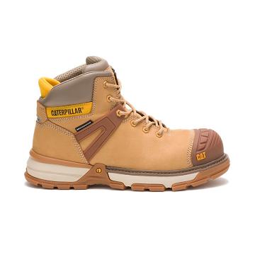 Botas de Trabalho Caterpillar Excavator Superlite Waterproof Carbon Composite Biqueira Masculino Lar