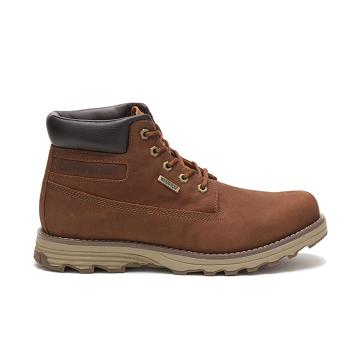 Botas de Trabalho Caterpillar Founder Waterproof Thinsulate™ Masculino Cafes | CAT181-PT