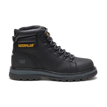 Botas de Trabalho Caterpillar Foxfield Steel Biqueira Masculino Pretas | CAT228-PT