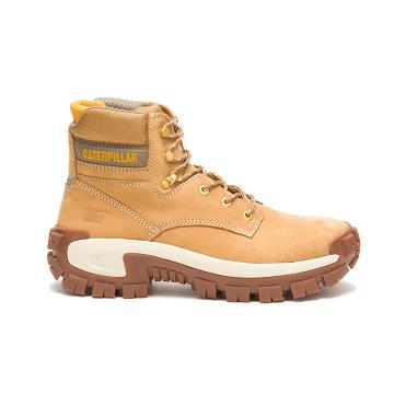 Botas de Trabalho Caterpillar Invader Hi Steel Biqueira Masculino Marrom | CAT253-PT