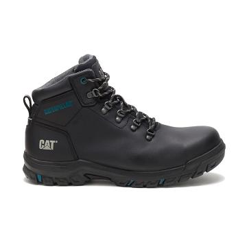 Botas de Trabalho Caterpillar Mae Steel Biqueira Waterproof Feminino Pretas | CAT496-PT