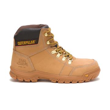 Botas de Trabalho Caterpillar Outline Steel Biqueira Masculino Marrom | CAT218-PT