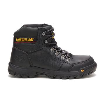 Botas de Trabalho Caterpillar Outline Steel Biqueira Masculino Pretas | CAT219-PT