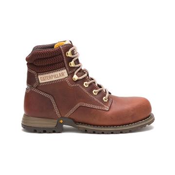 Botas de Trabalho Caterpillar Paisley 6" Steel Biqueira Feminino Bordeaux | CAT499-PT