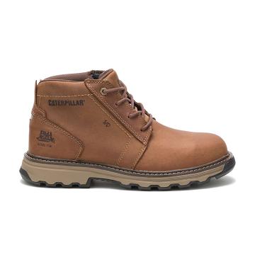 Botas de Trabalho Caterpillar Parker Steel Biqueira Masculino Marrom | CAT215-PT