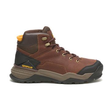 Botas de Trabalho Caterpillar Provoke Medio Waterproof Masculino Marrom | CAT272-PT