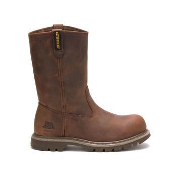 Botas de Trabalho Caterpillar Revolver Steel Biqueira Feminino Marrom | CAT446-PT