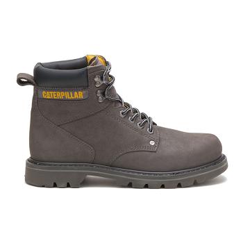 Botas de Trabalho Caterpillar Second Shift Masculino Cinzentas | CAT248-PT