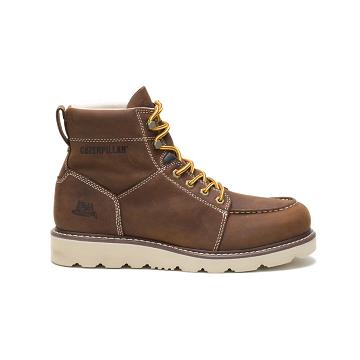 Botas de Trabalho Caterpillar Tradesman Masculino Marrom | CAT221-PT