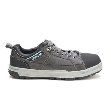 Sapatos Trabalho Caterpillar Brode Steel Biqueira Feminino Cinzentas | CAT589-PT