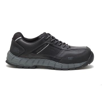 Sapatos Trabalho Caterpillar Streamline Couro Composite Biqueira Masculino Pretas | CAT388-PT